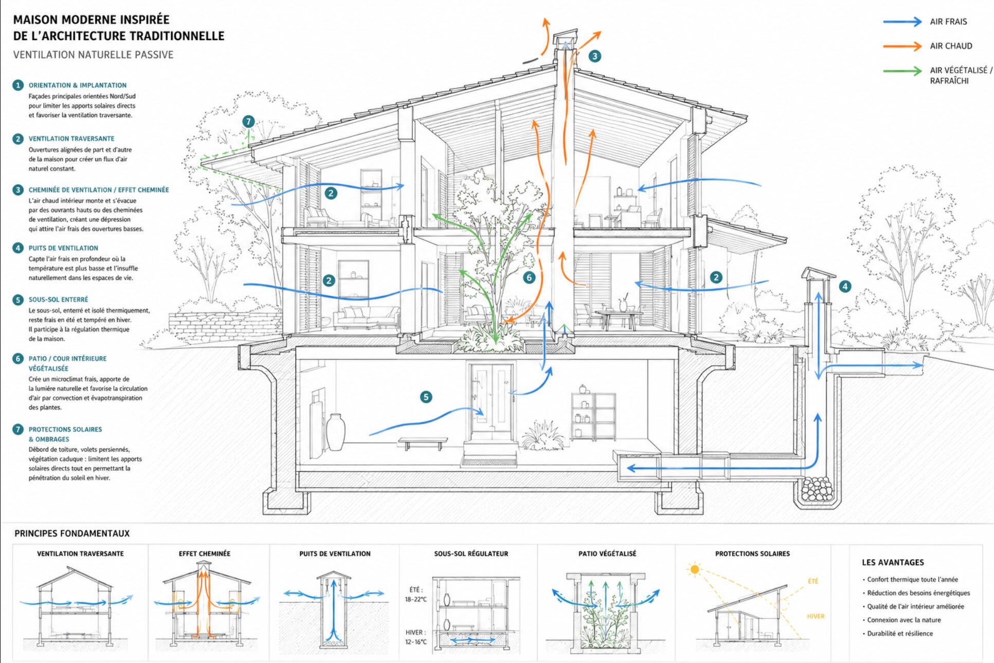 Architecture Bioclimatique, principes simples de base